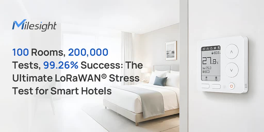 LoRaWAN Hotel HVAC Reliability: 100 Rooms, 202,000 Tests, 99.26% Success