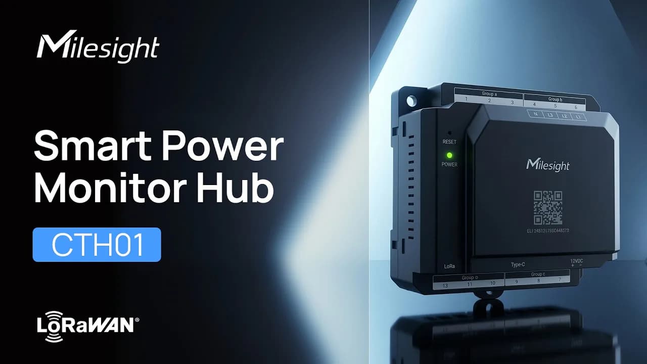 Milesight CTH01: 12 Kanal LoRaWAN Enerji İzleme Sistemi