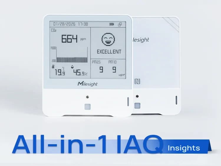 Milesight AM300 Series İç Hava Kalitesi Sensörü — Sensor — ürün görseli 1/5