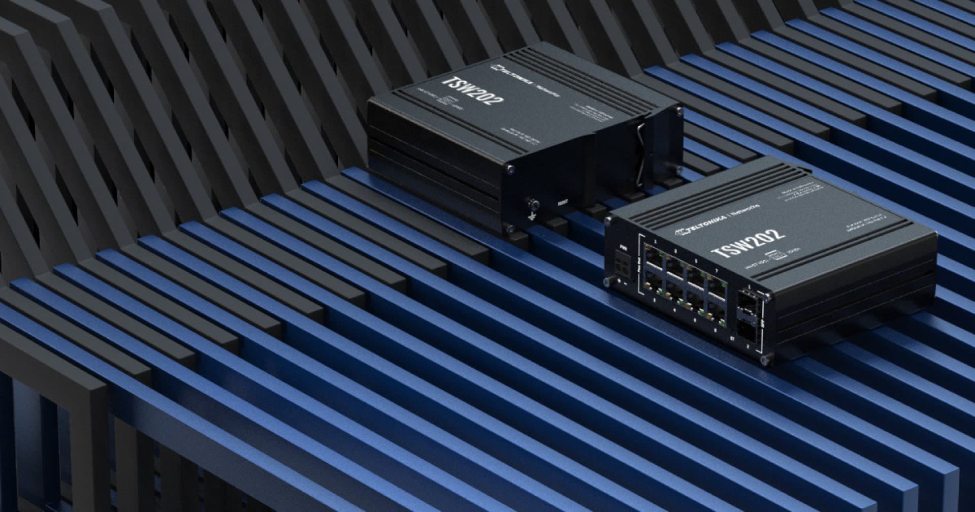 Teltonika TSW202 PoE+ managed Ethernet Switch — görsel 1