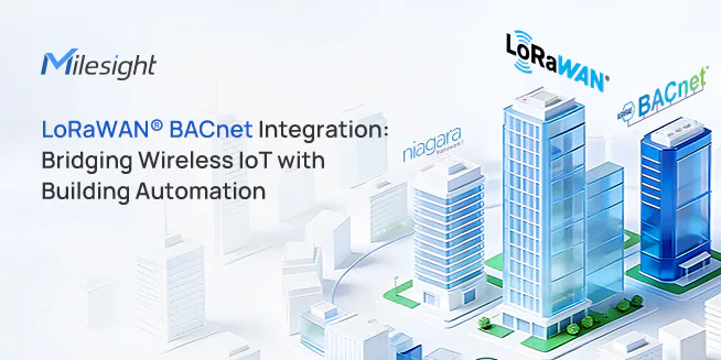 Wireless IoT integration with LoRaWAN and BACnet for smart building management